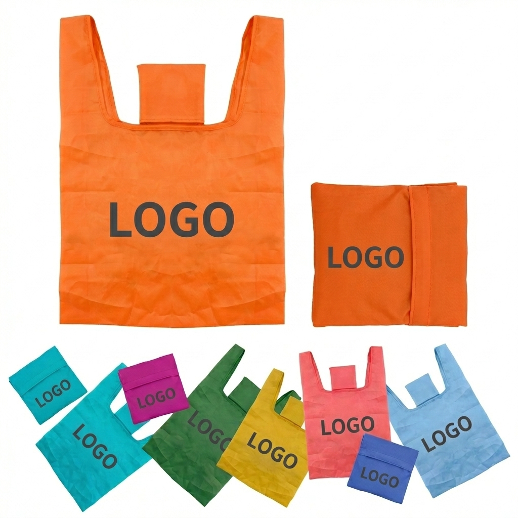 Eco-Friendly Foldable Grocery Tote with Storage Pocket