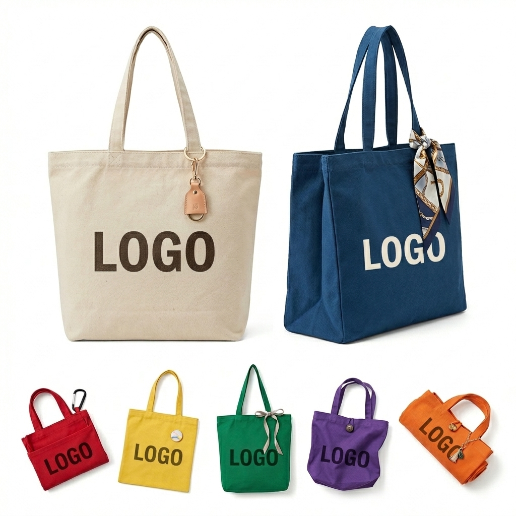 8oz Heavy-Duty Canvas Tote with 10x10