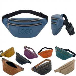 Premium PU Leather Waist Bag for Women - Multicolor Fanny Pack