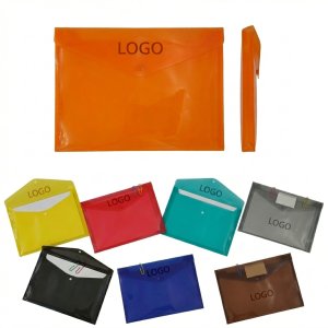 Premium Water-Resistant A4 Clear PP Document File Bag for Office Organization