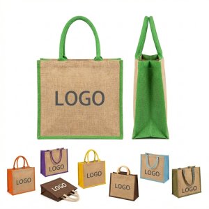 The Sustainable Jute Adventure Tote Bag for Groceries & Outings