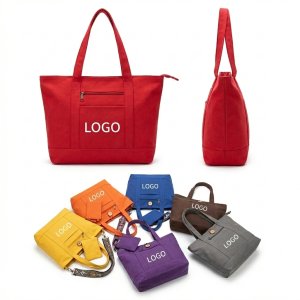 Vibrant Heavyweight Cotton Canvas Tote
