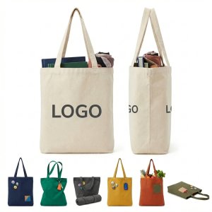 Reusable Opaque Cotton Canvas Tote for Shopping, School & Work