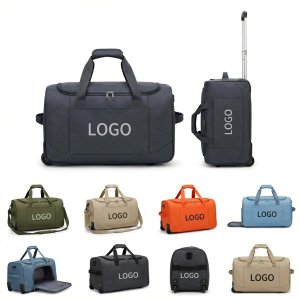 Personalized 24L Rollable Nylon Duffle Bag with Handle, Logo Imprint Available