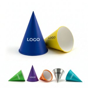 6-Inch Multicolor Paper Party Hat Cones